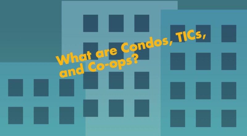 Diff betw condos tics coops Infographic